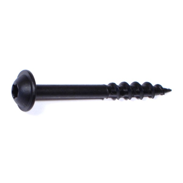 Saberdrive Wood Screw, #7, 1-1/2 in, Black Phosphate Steel Round Head Torx Drive, 160 PK 50322